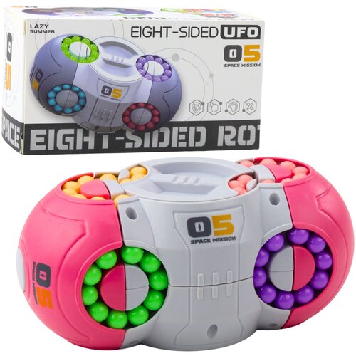 Logic Game Puzzle Ufo Magic Rotating Capsule Pink Slike