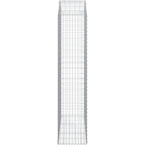  Gabionska ko&amp;scaron;ara s lukom 150x50x220/240 cm pocinčano željezo Slike