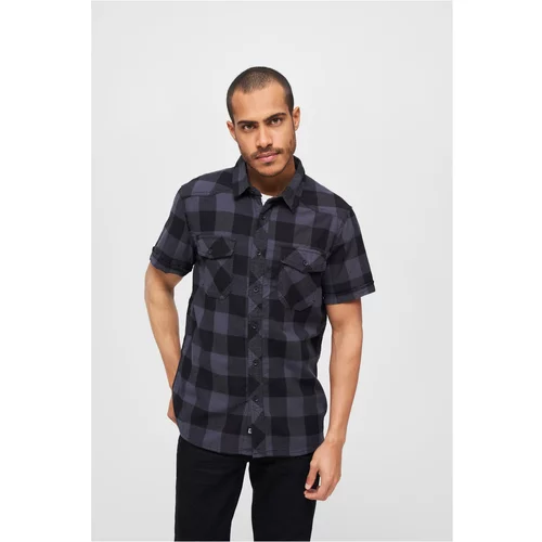Brandit Shirt with half sleeves black/grey