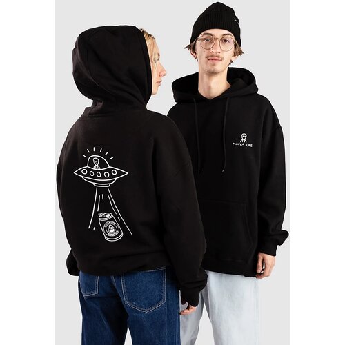 Macba Life Alien Pulover s kapuco black Cene