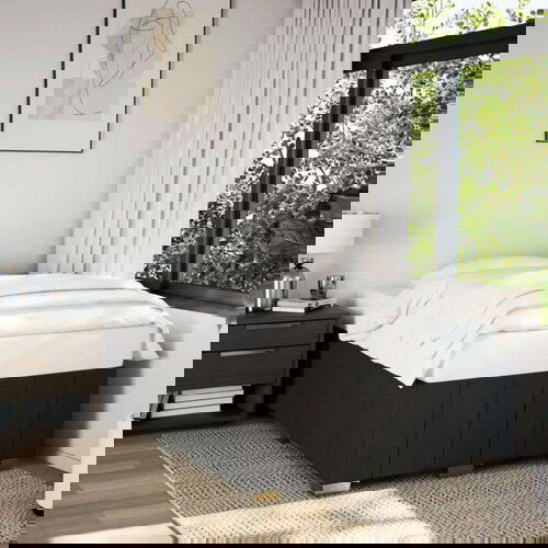 vidaXL Okvir kreveta crni 120 x 190 cm od tkanine Cene