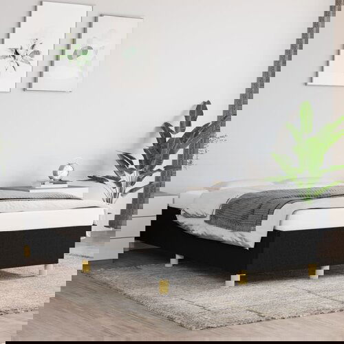 VidaXL Okvir za krevet crni 120 x 200 cm od tkanine Slike