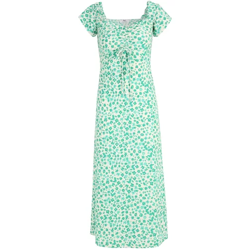 Dorothy Perkins Tall Obleka kremna / zelena / svetlo zelena