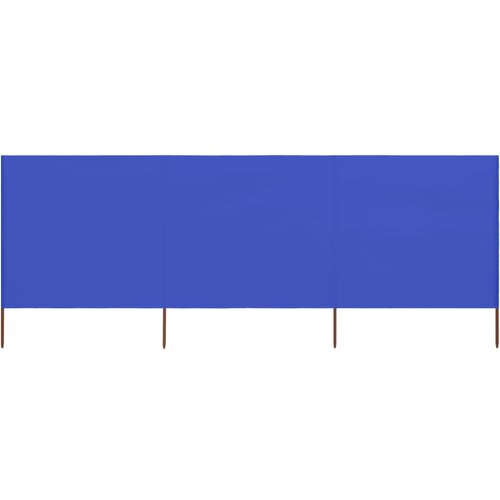 vidaXL vidaLX 3-panelni vetrobran tkanina 400x80 cm sinje moder Cene