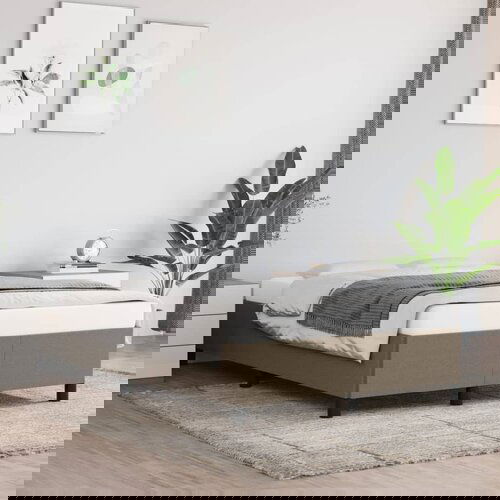 VidaXL Posteljni okvir taupe 120x200 cm blago Slike