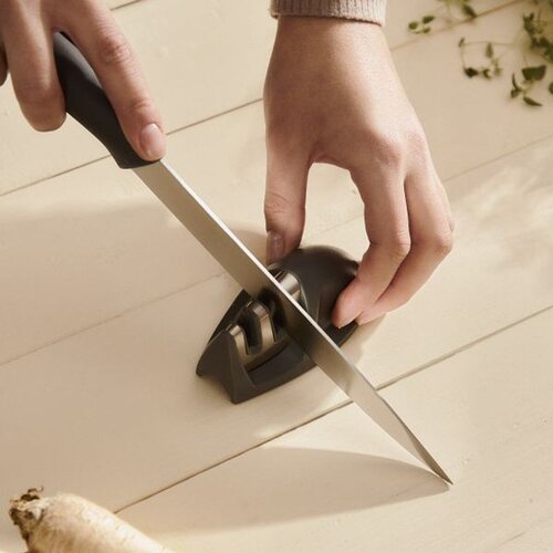 Oštrač za noževe EASY COOK 10x5cm - Grey - HML Slike