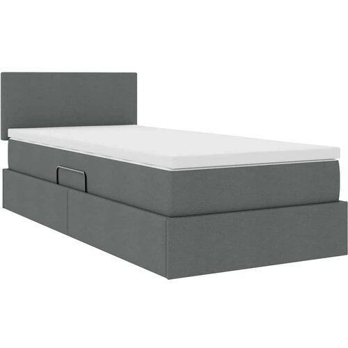  Krevet s madracem i skladi&amp;scaron;tem Tamno siva 90 x 190 cm - Tamno siva 90 x 190 cm Gladak dizajn Slike