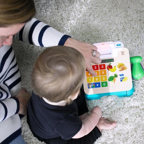 BABY EINSTEIN Hape Magic Touch Cash Register aktivnostna igrača 9 m+ 1 kos Slike