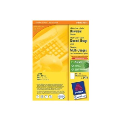 Avery Zweckform Avery Multi-Function Labels White Slike