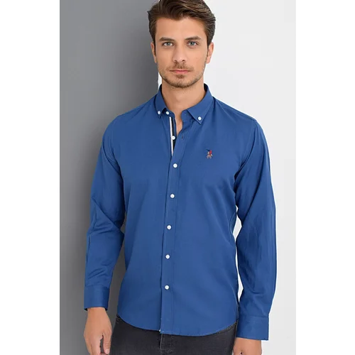 Dewberry G674 MEN'S SHIRT-INDIGO