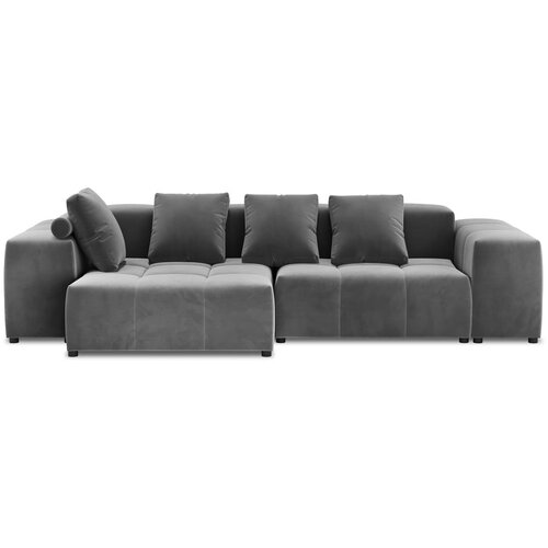 Cosmopolitan Design Siv žametni kotni kavč (obojestranski) Rome Velvet - Cosmopolitan Design Cene