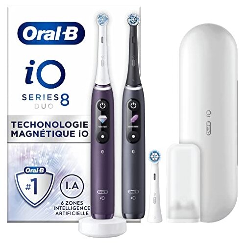 Oral-b Električna zobna &amp;scaron;četka iO 8 Duo pakiranje v vijolični/črni barvi, (5000530661) Slike