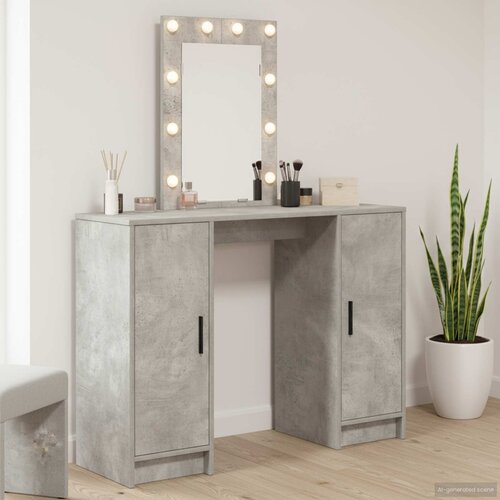  Toaletni stol Svijetlo siva 102 x 33 x 135 cm Konstruirano drvo Cijene