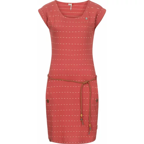 Ragwear Ljetna haljina 'Tag' smeđa / rosé / bijela