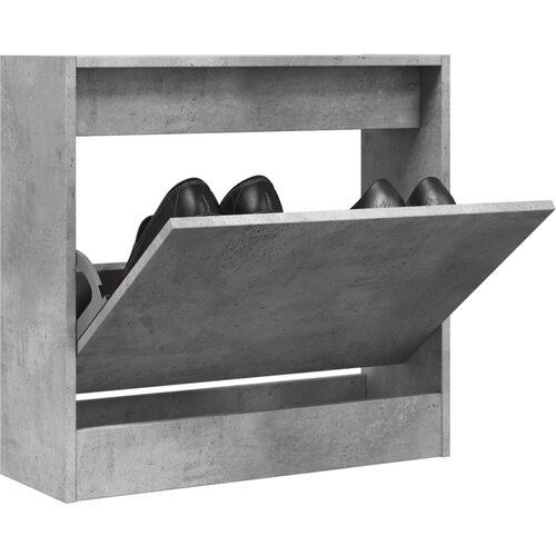 vidaXL Omarica za čevlje betonsko siva 60x21x57 cm inženirski les Cene
