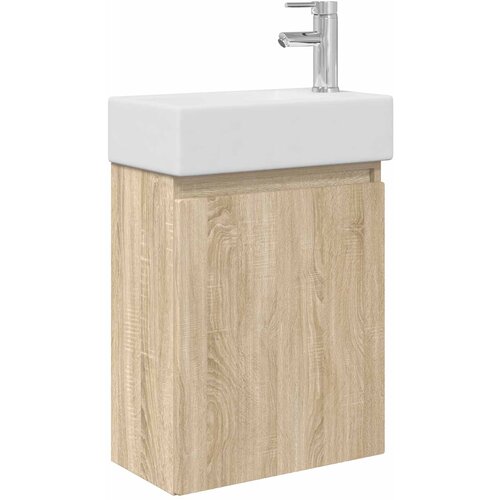 vidaXL Kopalniška omarica s tapo Sonoma hrast 45,5 x 22,5 x 84 cm, (5000245462) Cene