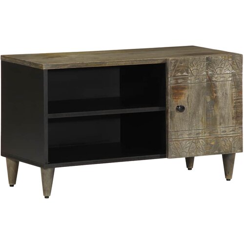 TV ormarić svijetlo sivi 80x31,5x46 cm Puno drvo Mango Cene