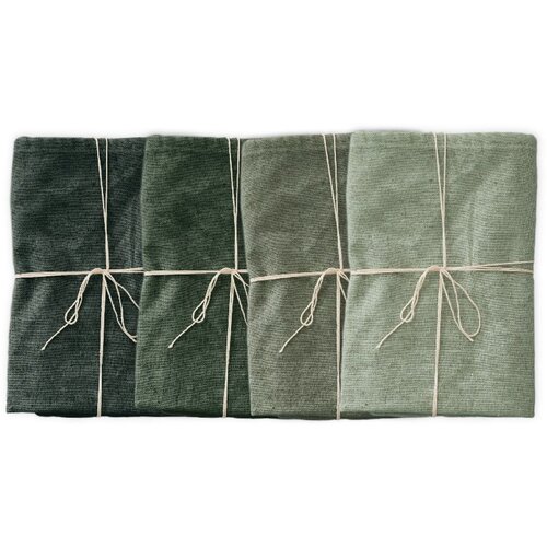 Really Nice Things set od 4 platnene salvete s lanom Green Gradient, 43 x 43 cm Slike
