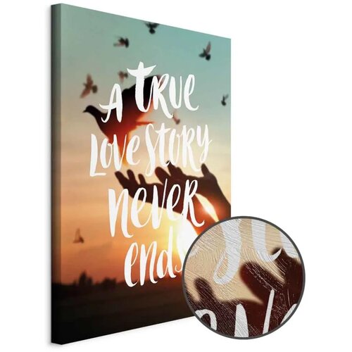  Slika - A True Love Story Never Ends (1 Part) Vertical 20x30 Premium Print Cijene