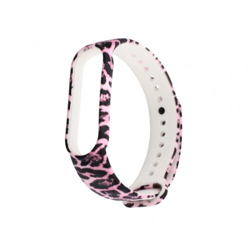 narukvica za smart watch xiaomi mi band M5/M6 leopard pink Slike