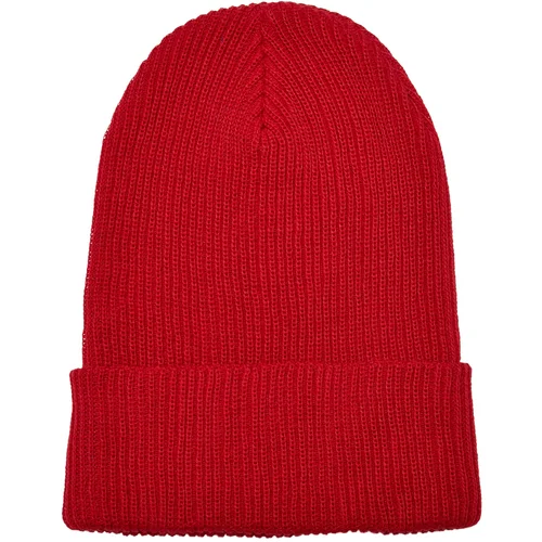 Flexfit Ribbed knit cap made of recycled yarn red