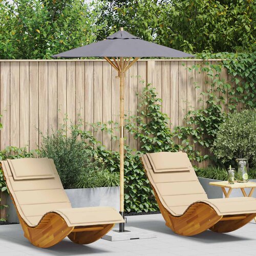  Vrtni suncobran Tamno siva &Oslash; 150 x 210 cm bambus Cijene