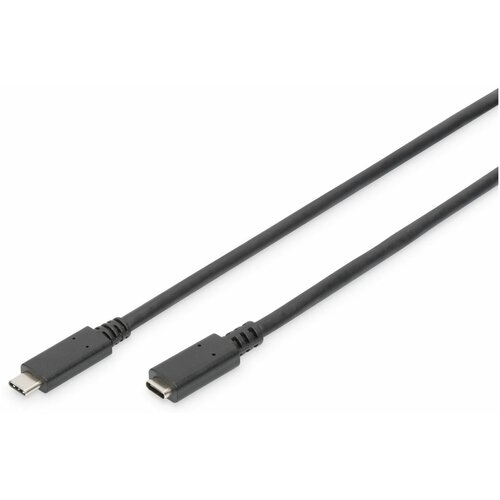 Digitus USB kabel USB 3.2 gen. 1 (USB 3.0) USB-C&amp;reg; vtič\, USB-C&amp;reg; vtičnica 0.70 m črna primeren za obojestranski priključek AK-300210-007-S, (20416079) Slike