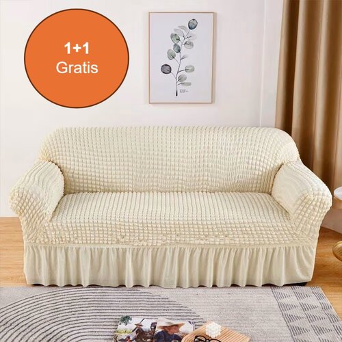 HOMEMATES 1 + 1 gratis retro pokrivač za dvosede i kauče od 145cm do 185cm Slike