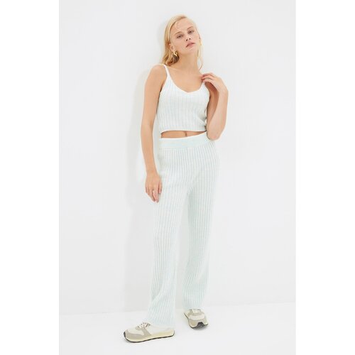 Trendyol Mint Roving Knitted Knitwear Bottom-Top Set Slike