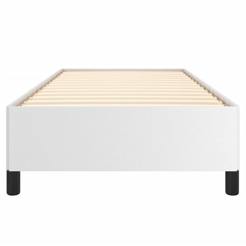  Okvir za krevet bijela 90x200 cm od umjetne kože Slike