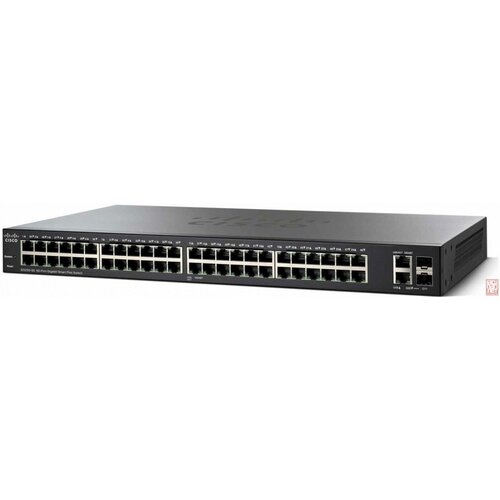 Cisco SG220-50P-K9, PoE, 48x 10/100/1000Base-T, 2x Mini GBIC Combo Ports svič Slike