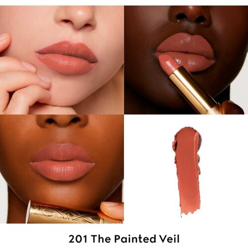 Gucci Beauty Rouge &amp;agrave; L&amp;egrave;vres Satin Lipstick satenasta &amp;scaron;minka odtenek 201 The Painted Veil 3.5 g Slike