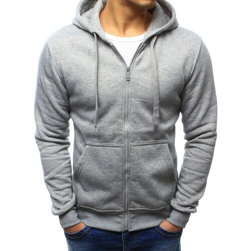 DStreet Men's Hoodie Light Grey Cene