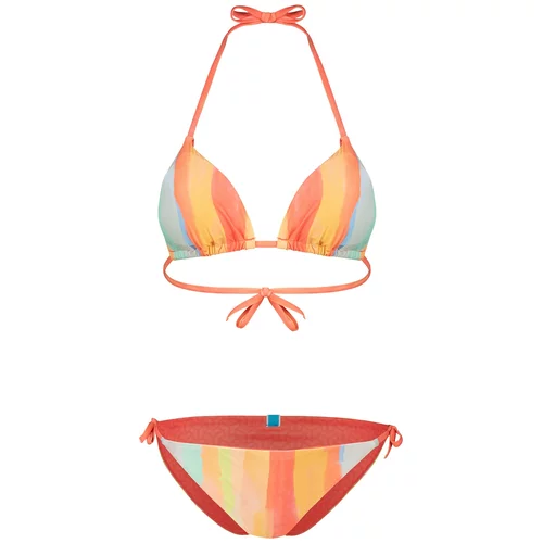 Arena Bikini 'WATER PRINT' svetlo modra / rumena / meta / oranžna