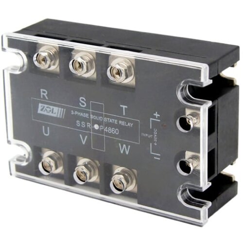 Zenli solid state trofazni relej ssr-3p4860, 60a/480vac ( ssr-3p-4860 ) Cene