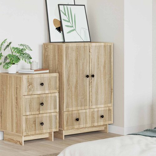  Kreveta Sonoma hrast 66 x 34,5 x 95 cm Konstrukcijsko drvo Slike