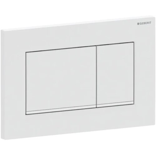 Geberit Sigma20 Square tipka za dvokoličinsku tehniku ispiranja bela/bela mat/bela 115.883.11.1 Cene