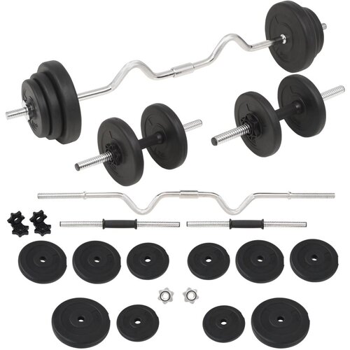 vidaXL Komplet uteži in ročk 30 kg Cene