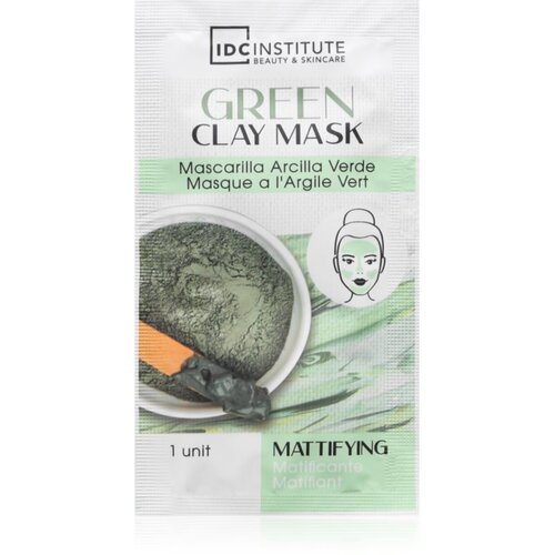 IDC INSTITUTE Green Clay Mask matirajuća maska za či&amp;scaron;ćenje sa shea maslacem 3x8 g Slike
