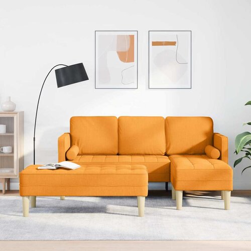  Set sofe s jastukom 2 pcs Tamno žuta Poliester Cene