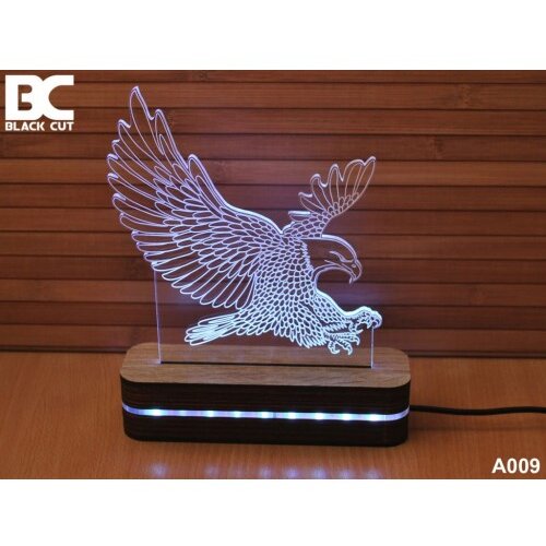 Black Cut 3D lampa orao crveni Slike