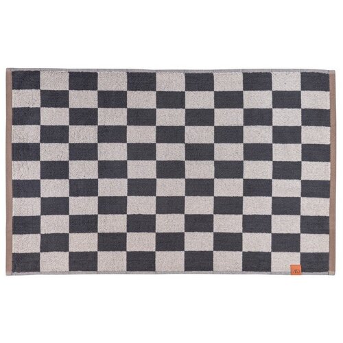 Mette Ditmer Denmark antracitno siva/bež kopalni&scaron;ka preproga za tu&scaron; kabino iz organskega bombaža 50x80 cm retro &ndash; Cene
