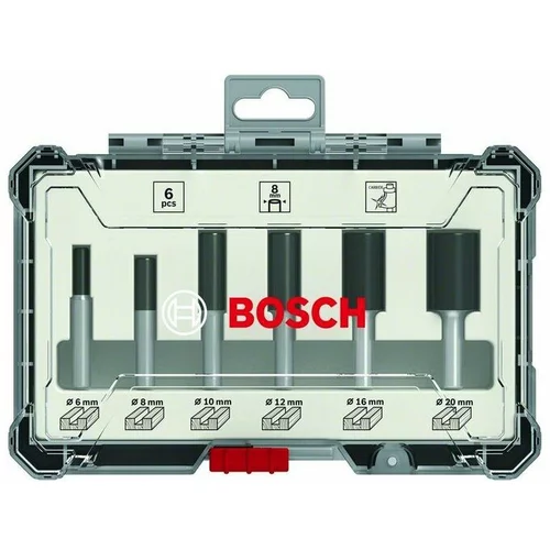 Bosch 6-delni komplet ravnih rezkarjev za žlebove in utore 6mm 2607017465