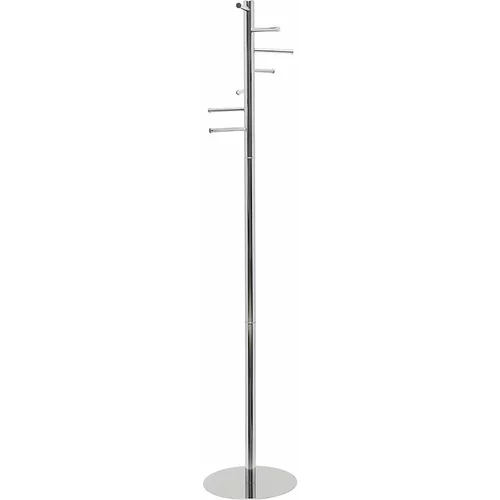 Maul Garderobno stojalo calima, višina 1770 mm, stebrič s Ø 40 mm, 7 kljuk, podstavek s Ø 350 mm, svetlo srebrne barve