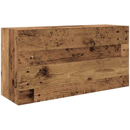 Maison Chic Kopalni&amp;scaron;ka stenska omarica - Kopalni&amp;scaron;ke omarica starinski les 80x25x40 cm inž. les iu1335, (22063995) Slike