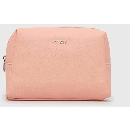 Guess kozmetična torbica roza barva