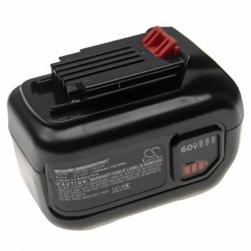 VHBW Baterija za Black &amp; Decker LHT360 / LST560 / LSW60, 60 V, 2.5 Ah
