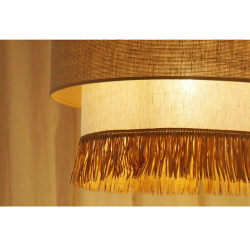  Brilagi - Visilica na sajli WINNETOU BOHO 1xE27/15W/230V &amp;Oslash; 45 cm braon/krem Slike