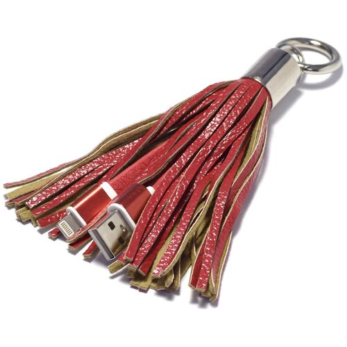  USB kabl sa priveskom iPhone Lightning crveni Cene