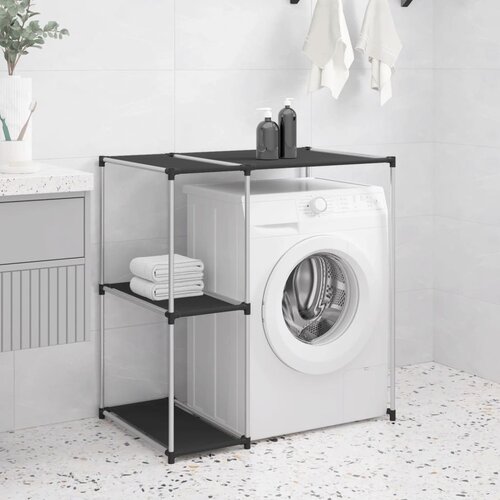 The Living Store Regal za nad pralni stroj črn 87x55x90,5 cm železo - Regal Za Shranjevanje, (21485397) Slike